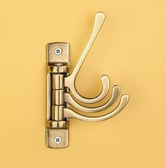 iSTAR Wall Hooks for Hanging | Flexible 4 Pin Hooks Bathroom Cloth Hanger Wall Hook Door Robe Hooks for Hanging Keys, Clothes, Towel (Rose Gold, Pack of 3)