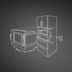 KAFF KB5A Built-in Microwave Oven 34 Litre, Matte Black