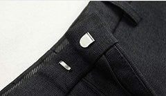 M Fabrics Stainless Steel Pant Trouser Hooks (Silver, 2-Part Sew-On, Set of 20) | Rust-Free Fasteners for Pants, Shorts, Dresses & Garments