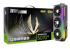 ZOTAC Gaming GeForce RTX 5070 Twin Edge OC Graphics Card - Black | 12 GB | GDDR7 | Dual Fan | SFF Ready | IceStorm 2.0 Advanced Cooling | ZT-B50700H-10P | Only Graphics Card with 5 Year Warranty