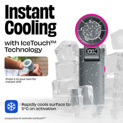 NUUK BFF Personal Hand Fan | 13000 RPM with IceTouch™ | 3600mAh Rechargeable Battery up to 10 hrs | Portable Mini Fan | 100-Speed Dial | For Travel, Office, Makeup & Outdoor | 1 Yr + 1 Month Warranty