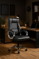 INNOWIN Obama Ergonomic Leatherette Executive High Back Revolving Desk Office Chair (Brown)