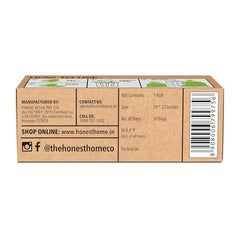 Honest Home Garbage Bags Medium - Green | 120 Bags | 30 Bags x 4 boxes | Leak-Proof & Tear-Resistant | 19 x 21 Inches Drawstring Dustbin Bags