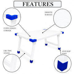 Eduway Multipurpose White Board Study Laptop Table for Student | with Adjustable Height Bed Table for Kids | Portable Laptop Table for Home, Office & Presentation | Include with 1 Marker & 1 Duster