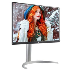 LG 27UP650K-W 27-inch Ultrafine 4K UHD (3840 x 2160) IPS Computer Monitor, 60Hz, 5ms, DisplayHDR 400, Reader Mode, Flicker Safe, HDMI, DisplayPort, Tilt/Height/Pivot Adjustable Stand, White