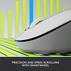Logitech Signature M650 Wireless Mouse - for Small to Medium Sized Hands, 2-Year Battery, Silent Clicks, Customisable Side Buttons, Bluetooth -Graphite