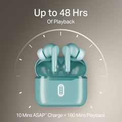 boAt Airdopes 141 Gen 2, 4 Mics ENx Tech, 48 Hrs Playback, Free Music Streaming, Fast Charge, Low Latency, IPX4, v5.4 Bluetooth Earbuds, TWS Ear Buds Wireless Earphones with mic (Active White)