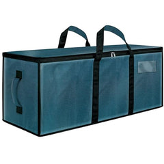Storite 81 L Jumbo Super-Size Nylon Heavy Duty Underbed Storage Bag | Moisture Proof Multi-Purpose for Toys/Blankets/Clothes/Moving Bags With Strong Handles Rectangular (87x26x36 CM) - Teal
