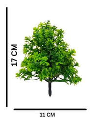 Dekorly Artificial Plastic Mix Green Grass Fake Outdoors Plant Bushes Decor Faux Greenery Shrubs For Outdoor And Indoor, Artificial Shrubs Stems | Height- 7 Inches (Multi-16)
