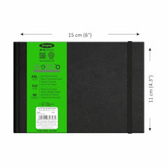 Anupam SketchO Sketchbook Hardbound, Portrait Opening 140 GSM Acid Free Natural Shade Paper (A5 Size 128 Pages)