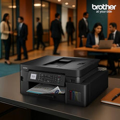 Brother Ink Tank MFC-T930DW New Launch (Print Scan Copy Fax) WiFi Auto Duplex, ADF Printer, 128 MB, Print Pages Upto 15K in Black & 5K in Color Each (CMY) Get Extra Black Ink Bottle, Free Installation