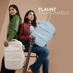 Acer Estilo Premium 15.6 Inch Blue Color Backpack I Water Resistent Polyester I Expandable, 2 Zipper Front Pocket, 2 More Compartment for Laptop and Other Accessories I USB Charging I Strolley Strap