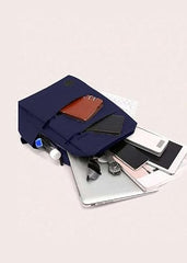 Impulse Empower Elite Laptop Backpack for Men & Women | 25L Polyester School & College Bag | USB Charging Port | Padded Laptop Sleeve | Multiple Pockets with Bottle Holder | Black