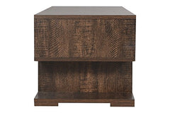 DeckUp Siena Engineered Wood Coffee Table (Dark Wenge, Matte Finish)