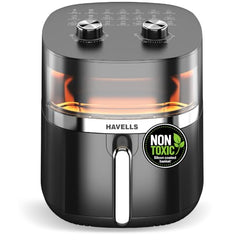 Havells Prolife Stellar Chef Smartchoice Air Fryer 5.5 Ltr|1500 Watts|See Through Window|Aerocrisp Tech: Rapid air circulation in every direction|Non Stick Silicon Coated Basket|2 Year Brand Warranty