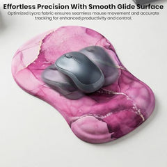 TECPHILE Mouse Pad Wrist Support with Massage Design, Ergonomic Dog Paw Mouse Mat, Pain Relief Memory Foam, Anti-Slip PU Base, Cushion Mousepad Wrist Rest for Gaming, Home, Office, Laptop, Computer
