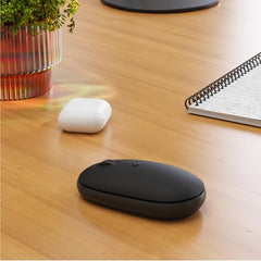 SATECHI OntheGo Bluetooth Mouse, Connect Up to 3 Devices, for Laptop, Black