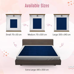 LuvLap Instadry Waterproof Baby Dry Sheet, Small Size 50x70 cm, Extra Absorbent Quick Dry Sheet for New Born,Toddler, Anti-Piling Fleece for Baby, Bed Protector, Pack of 2, Maroon & Navy Blue