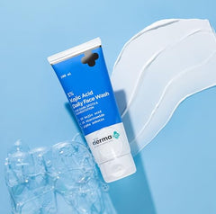 The Derma Co 1% Kojic Acid Face Wash | With Niacinamide & Alpha Arbutin | Reduces Dark Spots, Pigmentation & Blemishes | Cleanses & Brightens Skin | Non-Drying Formula | For All Skin Types | 100 ml