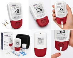 QUIK-CHECK Plus Hb Hemoglobin Testing System Meter with 60 Strips | Accurate Digital Hemoglobin Monitor | Easy & Fast Testing Device