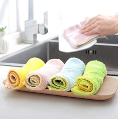 SYGA Set of 5 Multi-Purpose Cleaning Cloths Perfect for Kitchens, Dishes, Car, Dusting, Drying Rags