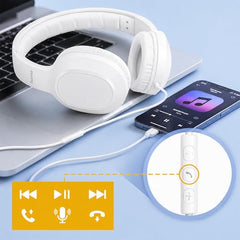Hama Fun C USB-C Wired On-Ear Headphones with Microphone | 40mm Drivers, In-Line Remote, Adjustable Headband, Stereo Sound for Smartphones, Calls & Music, Black 5 Years Warranty