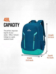 Lunar's Bingo - 48 L Laptop Bags | Laptop backpack for men | Laptop bag 15.6 inch | School bags | College bag for boys | Office backpack for men | Travel backpack with 1 Year Warranty
