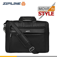 Zipline Laptop bags for men office use | Faux Leather Laptop Bag for Man - Fits 14/15/15.6 inch Laptop/Macbook/Macbook Pro/Tablet Messenger Bags for Mens (1-Brown Bag)