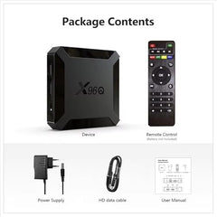 AUSHA X96Q Mini PC Box with Allwinner H313 Quad-Core, 2GB RAM, 16GB Storage, HDMI Output, Dual USB, TF Card Slot, WiFi | Android 10 Based Android PC Box