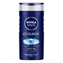 Nivea Woody Fresh Active Roll On For Men, Anti-Perspirant, 50 Ml & Men Body Wash, Deep Impact, 3 In 1 Shower Gel For Body, Face & Hair, With Microfine Clay, 250 Ml