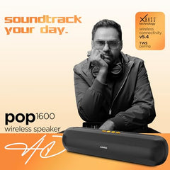 Dubstep Pop 600 Wireless Speaker, 15 Hrs Playtime, 52mm Driver, TWS Pairing, 6W Output Bluetooth Speakers (Grey)