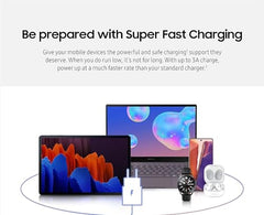 (BIS-Certified) 25W Type-C Adapter Charger Compatible with Samsung Galaxy S25, S24, S23, S22, S21(Ultra/Fe), M35, M36, M16, M06, M05, M56, A55 5G, A35 5G, A15, F15, F14 (Z/S/A/M/F Series)