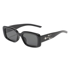 SYGA Women's Square Retro Sunglasses For Adult (Black)