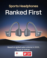 SHOKZ OpenRun Pro 2 Bone Conduction Sports Headphones, Black