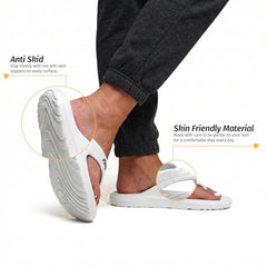 Yoho Drizzle Soft Slippers for Women, Mild Acupressure, Lightweight, Anti Skid & Slip, Diabetic Footwear for Woman, Home Wear Bathroom Chappal for ladies | Waterproof Monsoon & Rainy Footwear | Pastel Lavender - UK 5