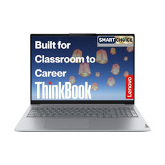 Lenovo Smartchoice ThinkBook 16, Intel Core Ultra 7 255H, 16GB RAM, 512GB SSD, WUXGA IPS 16”(40.64cm), Win11, ArcticGrey,1.7Kg, 21SKA0FUIG, Fingerprint, Backlit,300Nits, 1Y Warranty, AI Powered Laptop