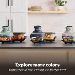 Ninja Crispi 1700W CleanCrisp Glass Air Fryer | 1.4L & 3.8L containers, Microwave, Freezer and PFAS Safe, Non-Toxic Glass Portable Cooking System with 2 year Warranty
