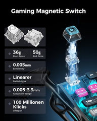 GravStar Mercury V75 Pro 75% Hall Effect Magnetic Switch Gaming Keyboard