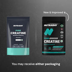 Nutrabay Pure Series Micronised Creatine Powder Monohydrate, Pre/Post Workout Bodybuilding, Crossfit Supplement, 250 g (Unflavoured)