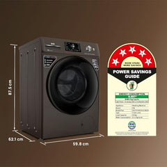 IFB 9 Kg 5 Star, DeepClean® Technology, AI Powered, WiFi, Fully Automatic Front Load Washing Machine (EXECUTIVE MXN 9014K CMS, PowerSteam®, 9 Swirl, Steam Refresh, Inbuilt Heater, Eco Inverter, Mocha)