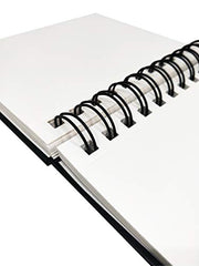 Brustro Artists Sketch Book Wiro Bound, A5 Size (5.8x8.3 inches), Landscape, 116 Pages, 160 GSM (Acid Free) | Ideal for Sketching,Shading,Drawing with Pencil,Charcoal,Graphite