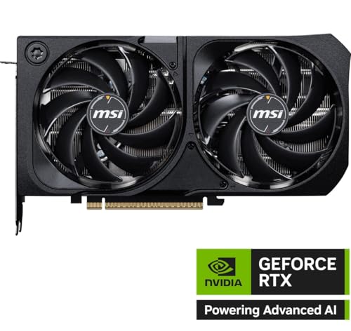 MSI GeForce RTX 5070 12G Shadow 2X OC Graphic Card - NVIDIA GeForce RTX 5070 GPU, 12GB GDDR7 192-bit Memory, 28 Gbps, PCI Express Gen 5 Interface, Upto 2542 MHz, TORX Fan 5.0
