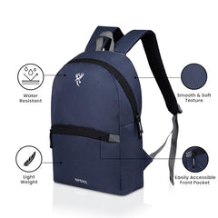 Spenz Saffron Mini Laptop Casual Backpack for Office School & College | Bag for Men & Women(Grey)