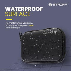 STRIFF DriveGuard – Premium Shock-Resistant 2.5″ External Hard Drive Protection Pouch | Shockproof, Water-Resistant PU Travel Pouch for HDD, SSD, Hard Disk, USB Drive & Accessories | Travel Friendly