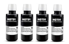 CANOFF GT53Xl for HP Black Pigment Refill Ink Compatible for HP Ink Tank 115, 310, 315, 319, 410, 415, 416, 419, 455, 500, 515, 530, 615, GT 5810, GT 5811, GT 5820 (GT53XL Black 5, 135ml)
