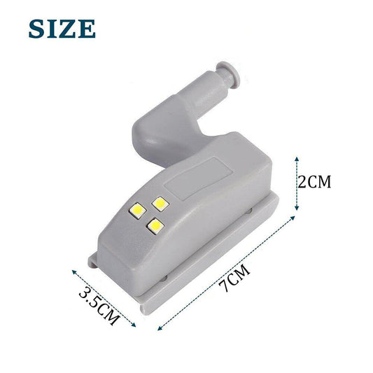 Syga Smart Sensor Cabinet LED Light Hinge Lights with Battery Kitchen Cabinet Cupboard Closet Wardrobe Night Lights - Pack of 9 Pcs