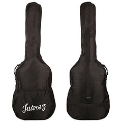 Juârez Acoustic Guitar Kit, JRZ38C/BK 38 Inch Cutaway, 038C with Bag, Strings, Pick and Strap, Black