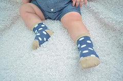 MOMISY 5 Pairs Tube Socks for children Toddlers Infant Baby Girl Boys (Navy, 6 Year to 8 Year)