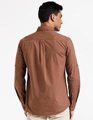 Amazon Brand - Symbol Men's Pack of 2 Cotton Casual Shirt| Regular Fit | Plain | Full Sleeve | Available in Plus Sizes