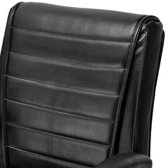RATISON Special Director Principal Manager Office Visitor with arm Rest with Double Pipe Frame and Cushioned seat Back (2, Black, Double Pipe Frame)